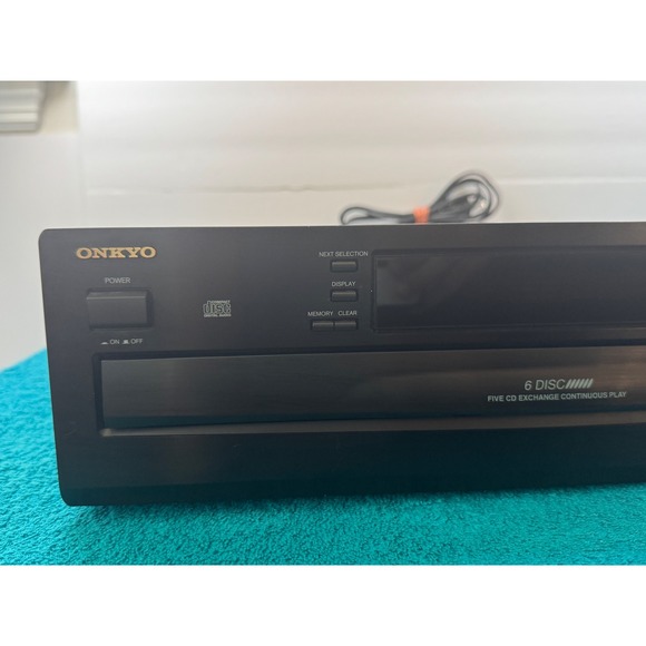 Onkyo DX-C340 6-CD Carousel Changer Player Black Vintage 1998 DXC340 - No Remote - Picture 3 of 12